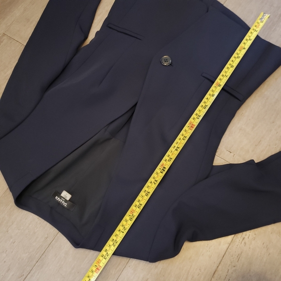 ⭐NWOT Tahari Navy Bow Back Open Slits Blazer Size 2 - Picture 8 of 12